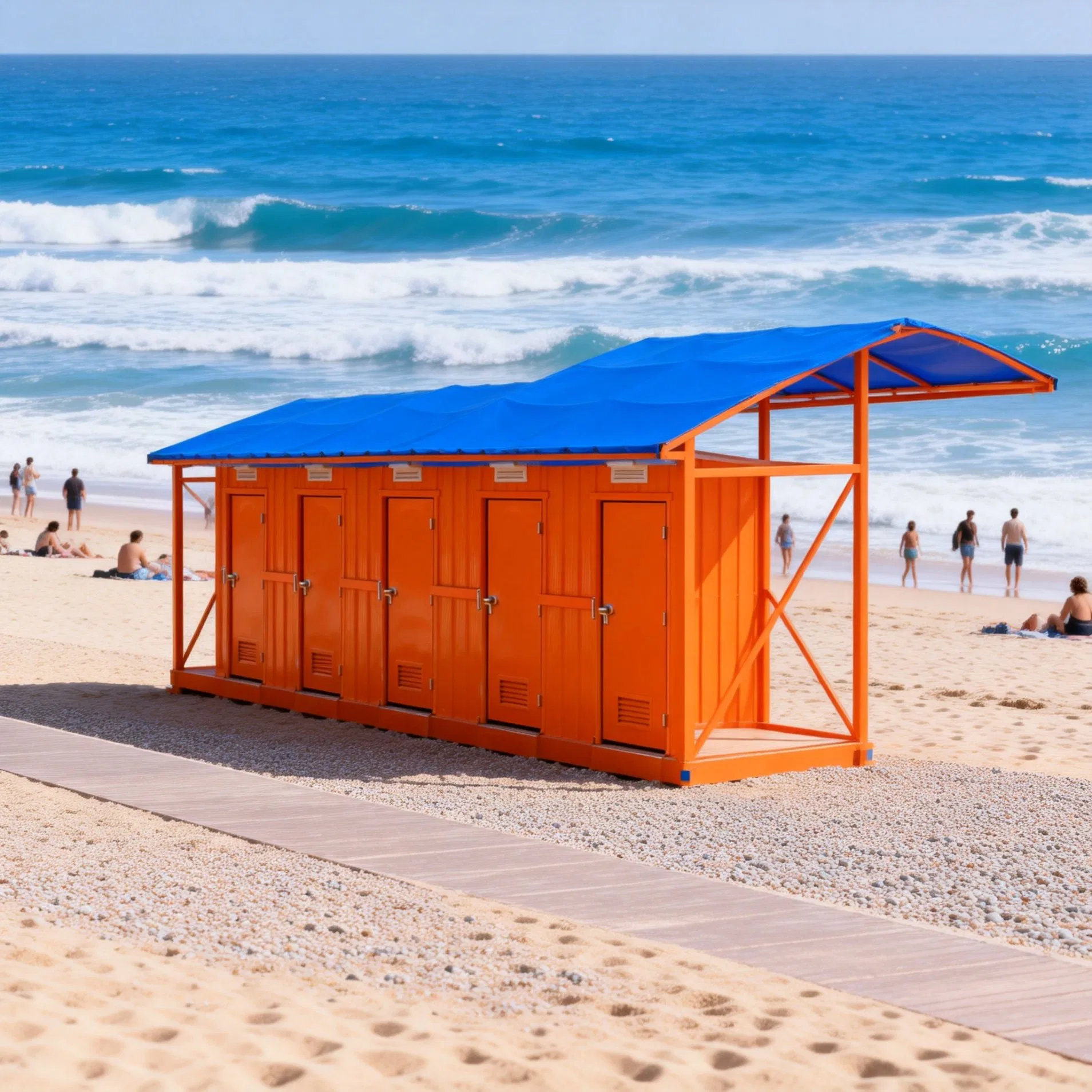 Simple Prefab Isolated Toilet Tiny Prefabricated Container Toilet Mobile Toilet