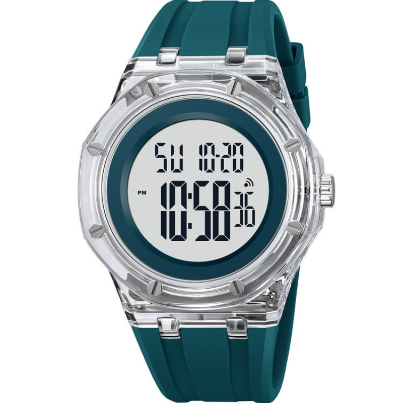 Skmei Men's Sport Digital Watch Waterproof 5ATM Fashion Design Luminous Silicon Strap