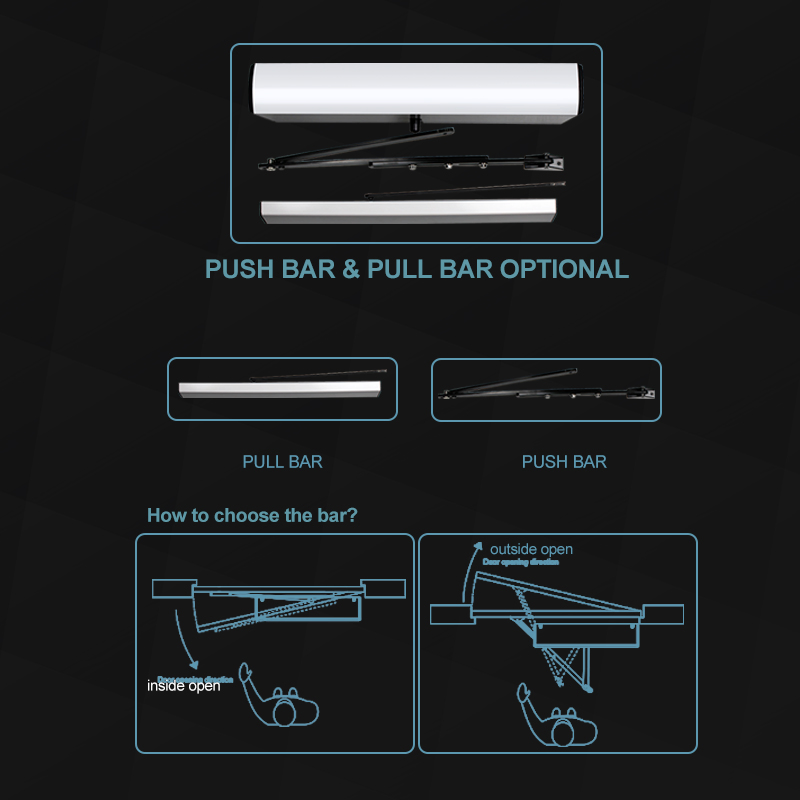 Hot Sale 150kgs Lithium Battery (optional) Mechanism Operator Automatic Swing Door Sw100 Slim