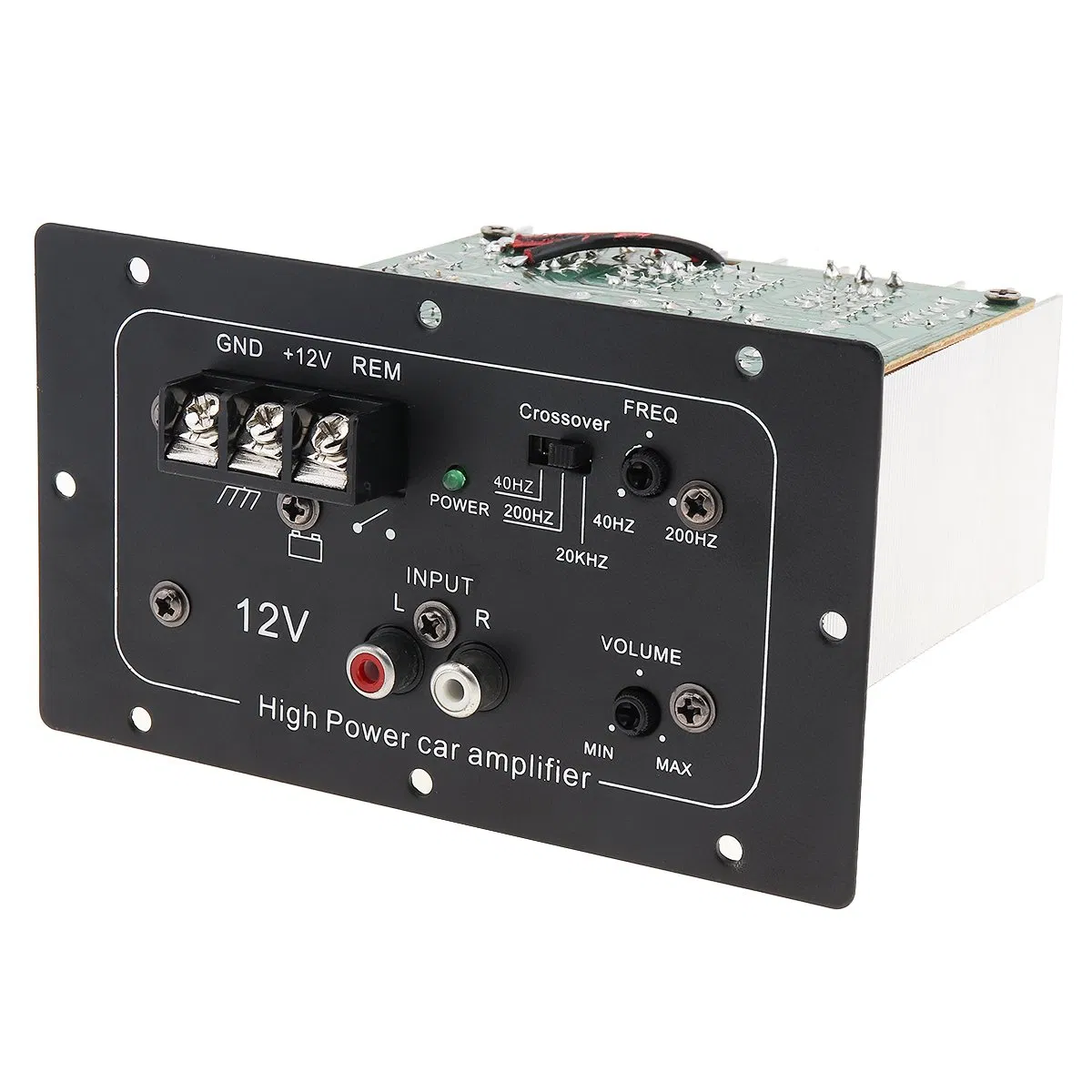 12V 150W Black Powerful Bass Subwoofer Car Audio High Power Amplifier Board for 6 / 8 / 10 Inch Car Subwoofer