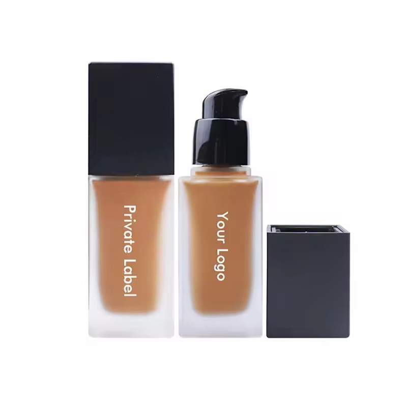 Dark Matte Foundation Long-Lasting Waterproof Natural Face Concealer Liquid Oil-Control Mineral Private Label Foundation