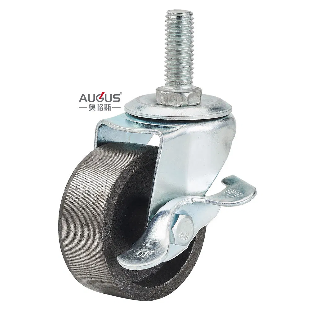 Factory Wholesale 1.5 2 2.5 3 Inch Cast Steel Furniture Caster Wheels for Dolly Cart