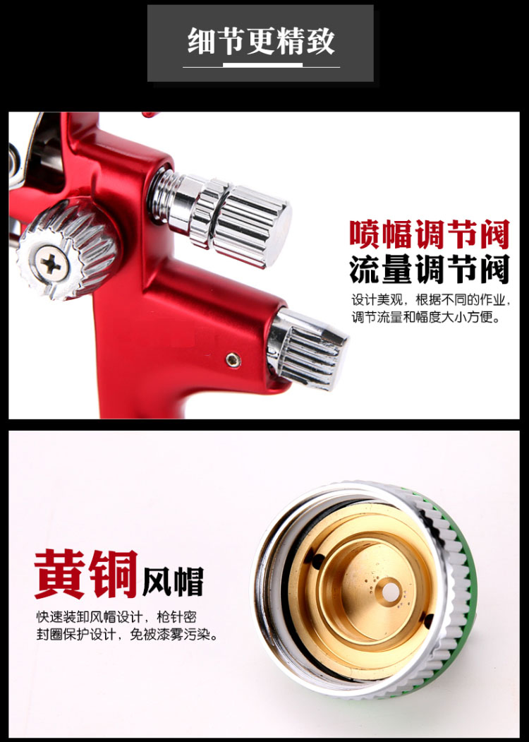 Пневматический краскопульт HVLP для покраски автомобилей