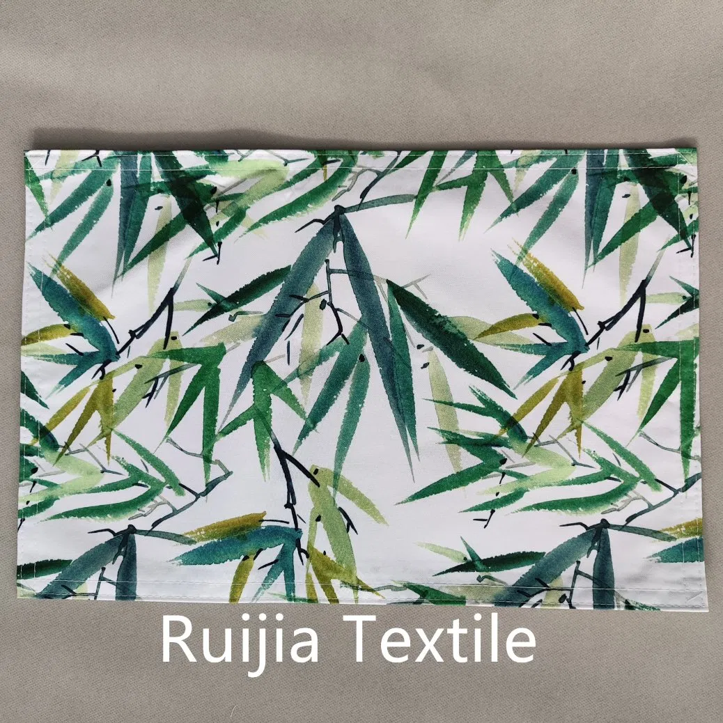 Custon Printed Table Mat Bamboo Leaf Placemat Place Mat as Gift Made in China