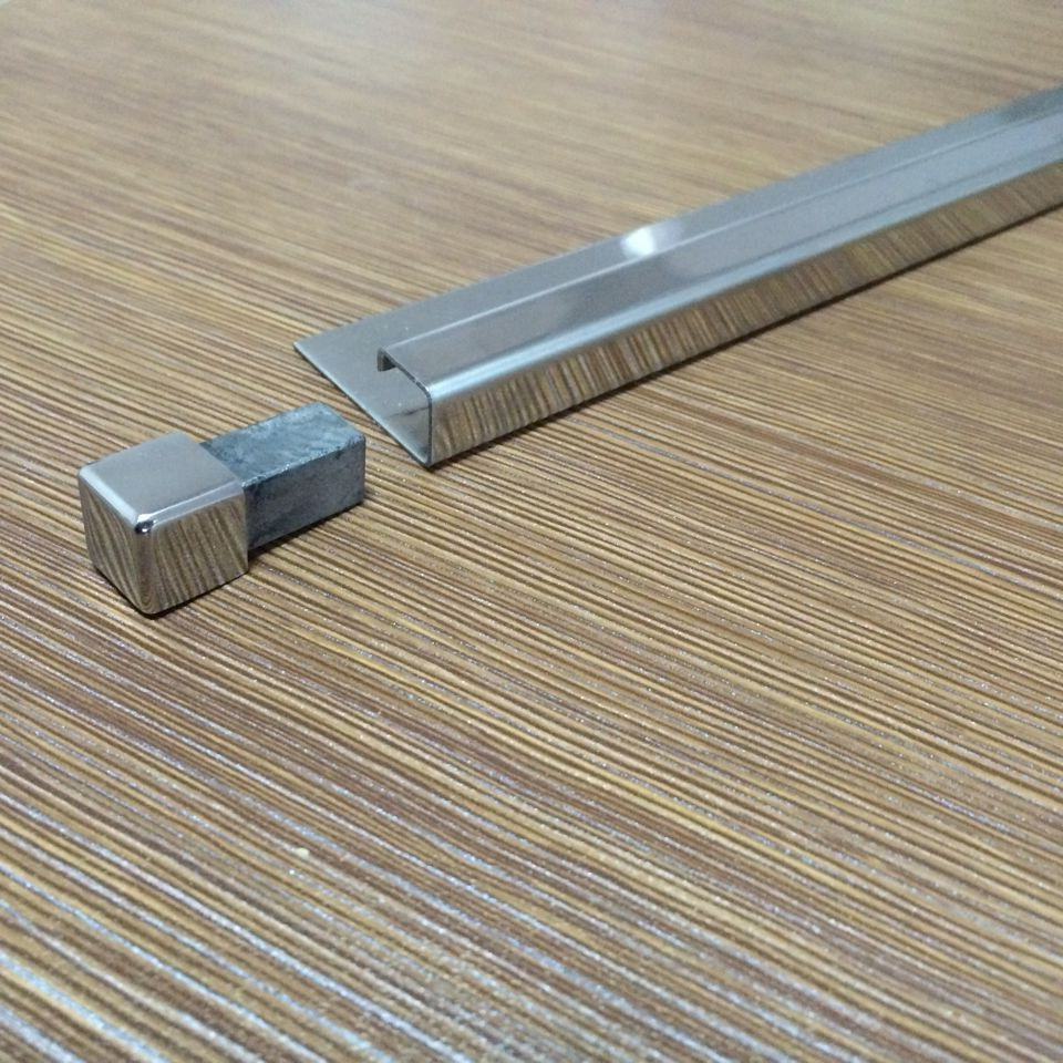 Stainless Steel Square Tile Tirm Corner Decoration