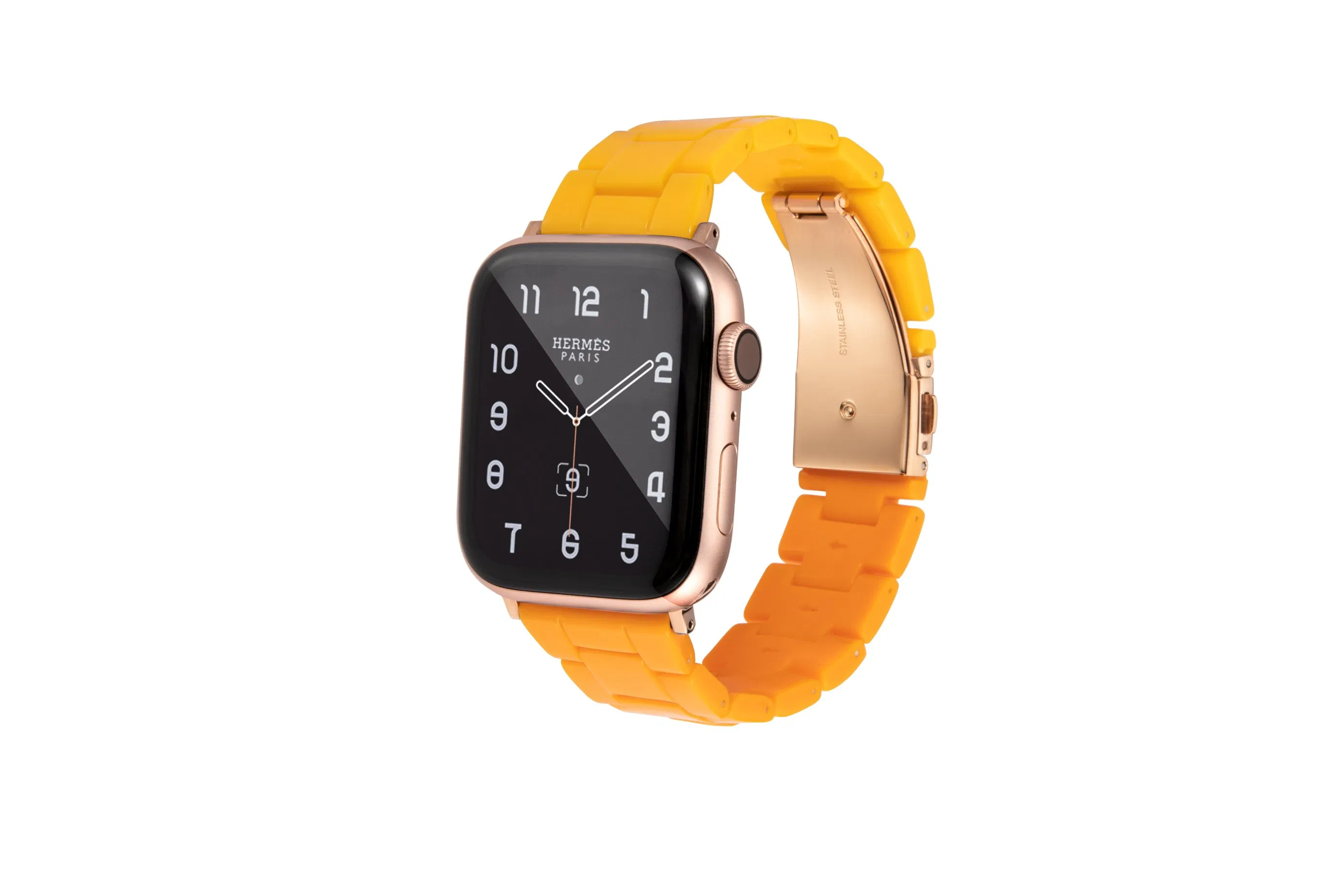 Multiple Color Resin Watch Strap Replacement Stainless Steel Apple Watch Band for Apple Smart Watch