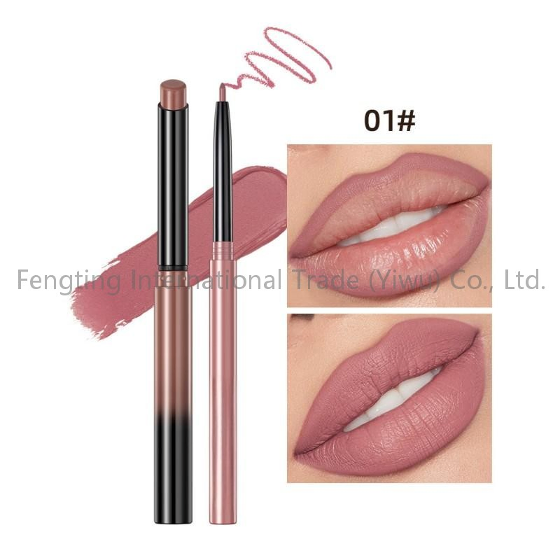 Matte Liquid Lipstick Makeup Set Matte Liquid Long-Lasting Wear Non-Stick Cup Not Fade Waterproof Nude Lip Liner Suit