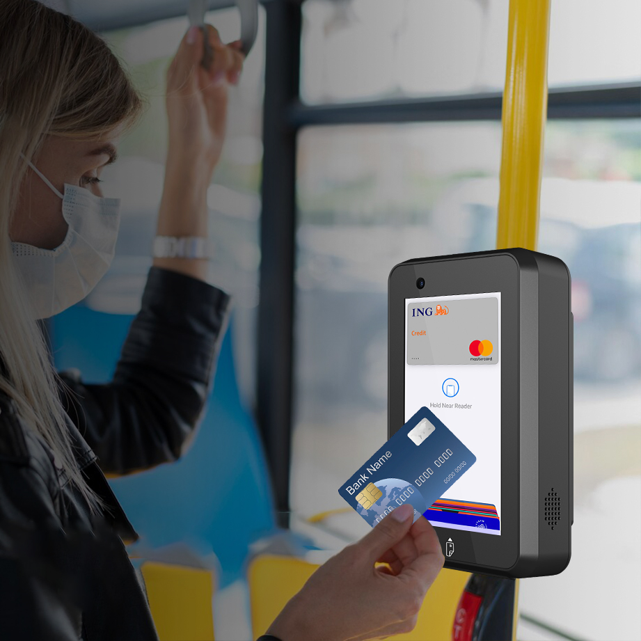 IP54 Ik08 Android 14 Cashless Tap-to-Pay Contactless EV Charging Payment Unattended POS Kiosk Cm30