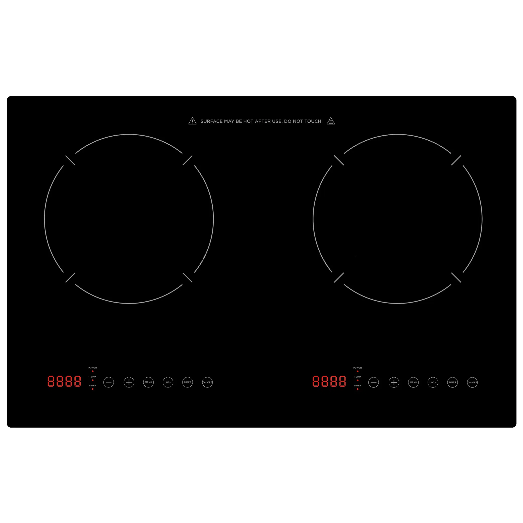 Ailipu Hot Sale Touch Screen Double Induction Cooker