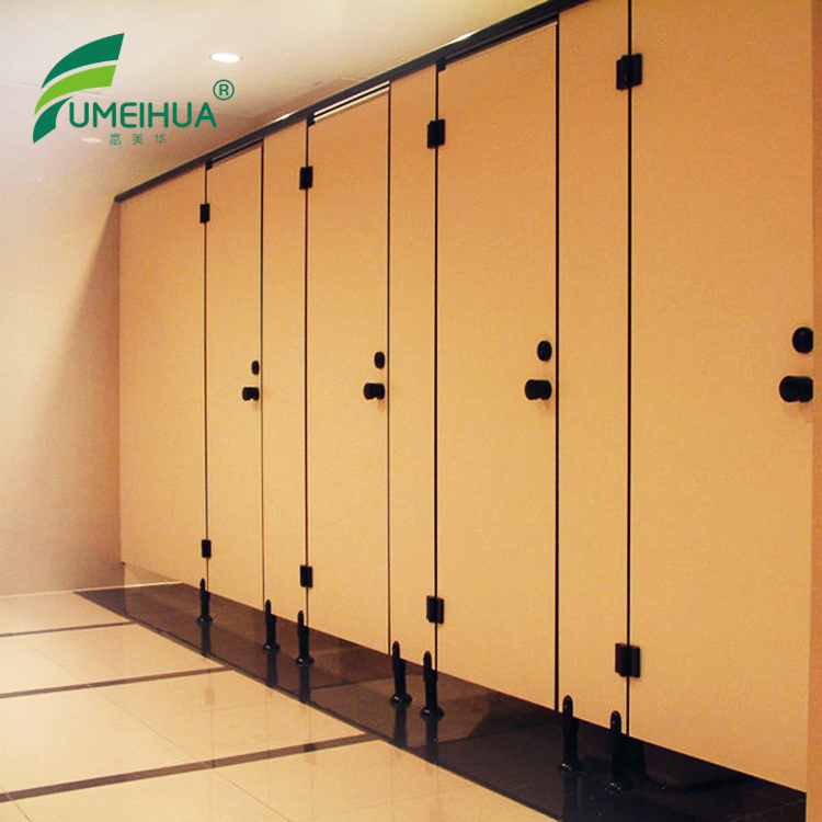 High Quality No Bend Public Toilet Partition with Compact HPL Material