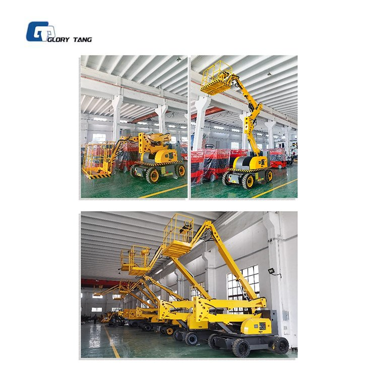 Electric Articulated Boom Elevator Curved Arm Climbing Platform