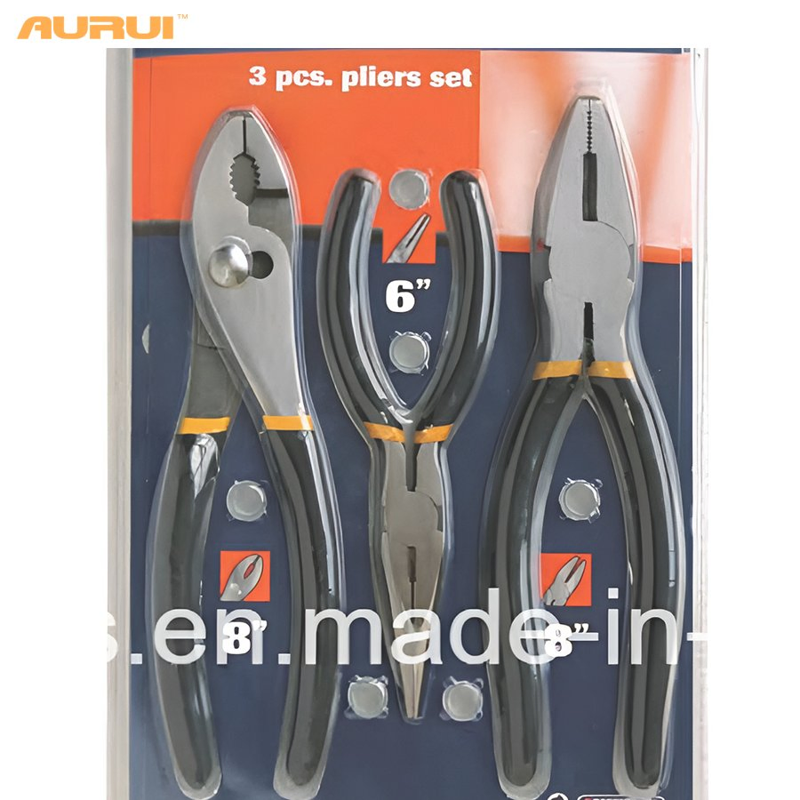 Набор плоскогубцев 3 шт, углеродистая сталь