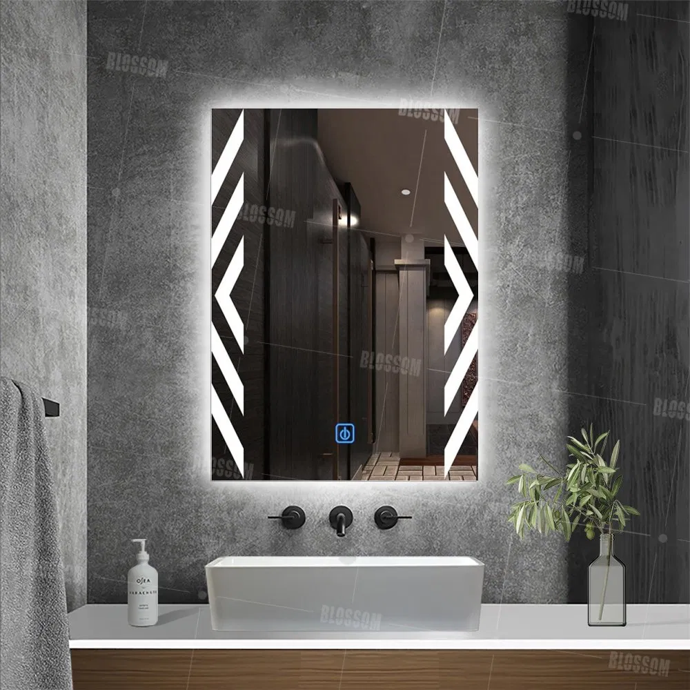 Silver Defogger Touch Sensor Mirror Factory Wholesale LED Bathroom Glass Mirror