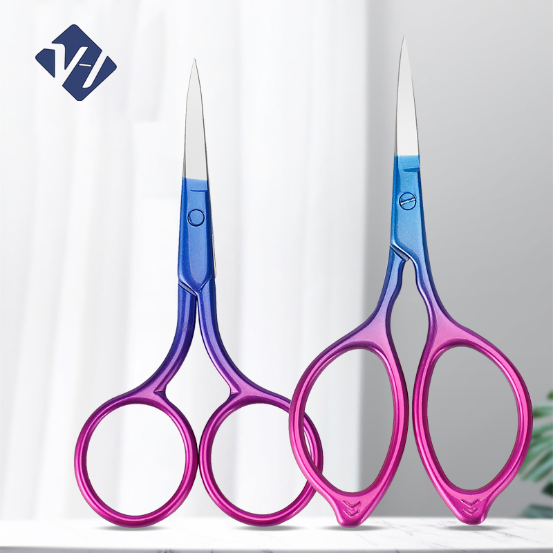 Factory Price Professional Multi Functional Stainless Steel Nail Mini Hair Cutting Manicure Set Eyebrow Trimmer Scissors