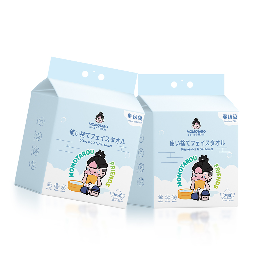 Professional OEM Disposable Baby Washcloths 80PCS Biodegradable Quick Dry Super Soft Bamboo Face Towel for Makeup Remover
