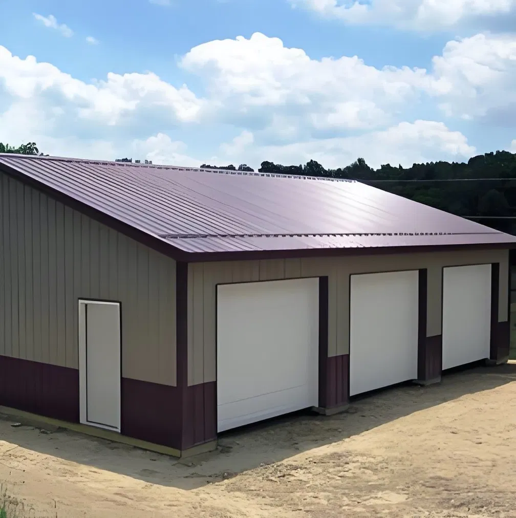 Prefab Galvanized Customized Steel Structure Home Garage with High-Quality and Free Design