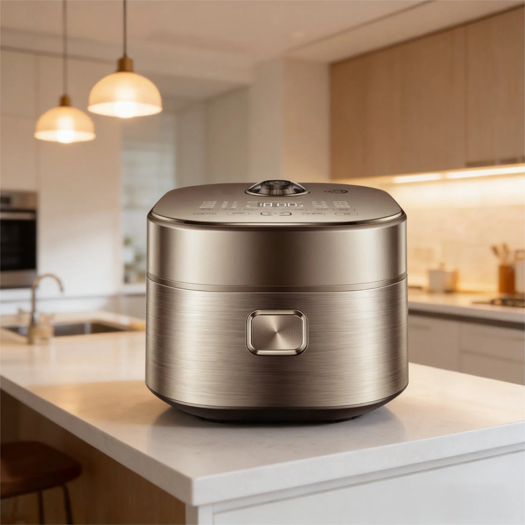 Premium Household Cooking Appliance with Far-Infrared Penetration Technology 1300W Ih Heating System Lid Digital Touch Control IMD Panel Rice Cooker