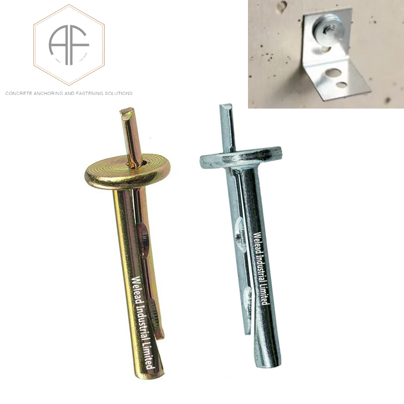 High Retaining Power Non Removable Ceiling Wedge Anchor to Solid Building Materials for Ceiling Brackets on Suspended Ceilings