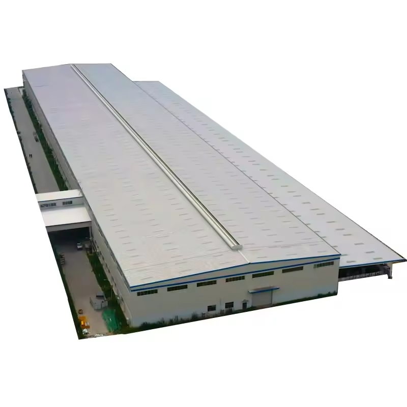 Pre Engineered Warehouse Shed Workshop with Electric Rolling Shutter Door Steel Structure