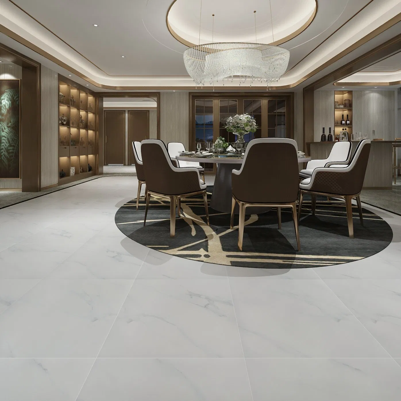 Керамогранит Dubai Noble White Carrara 600x600 мм