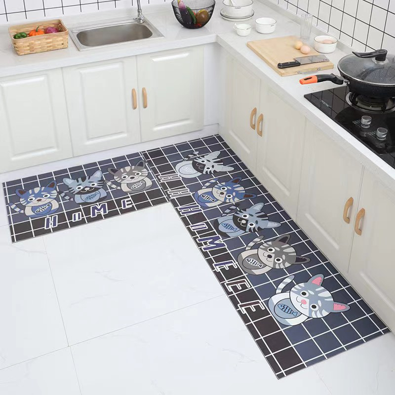 2024 Cartoon Patterns Diatom Mud Moisture Quick Drying Kitchen Mat