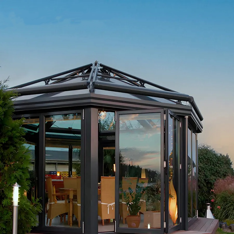 Four Season Garden Lean to Wall Backyard Aluminum Glass House Enclosures Houseextension Conservatory Sunroom