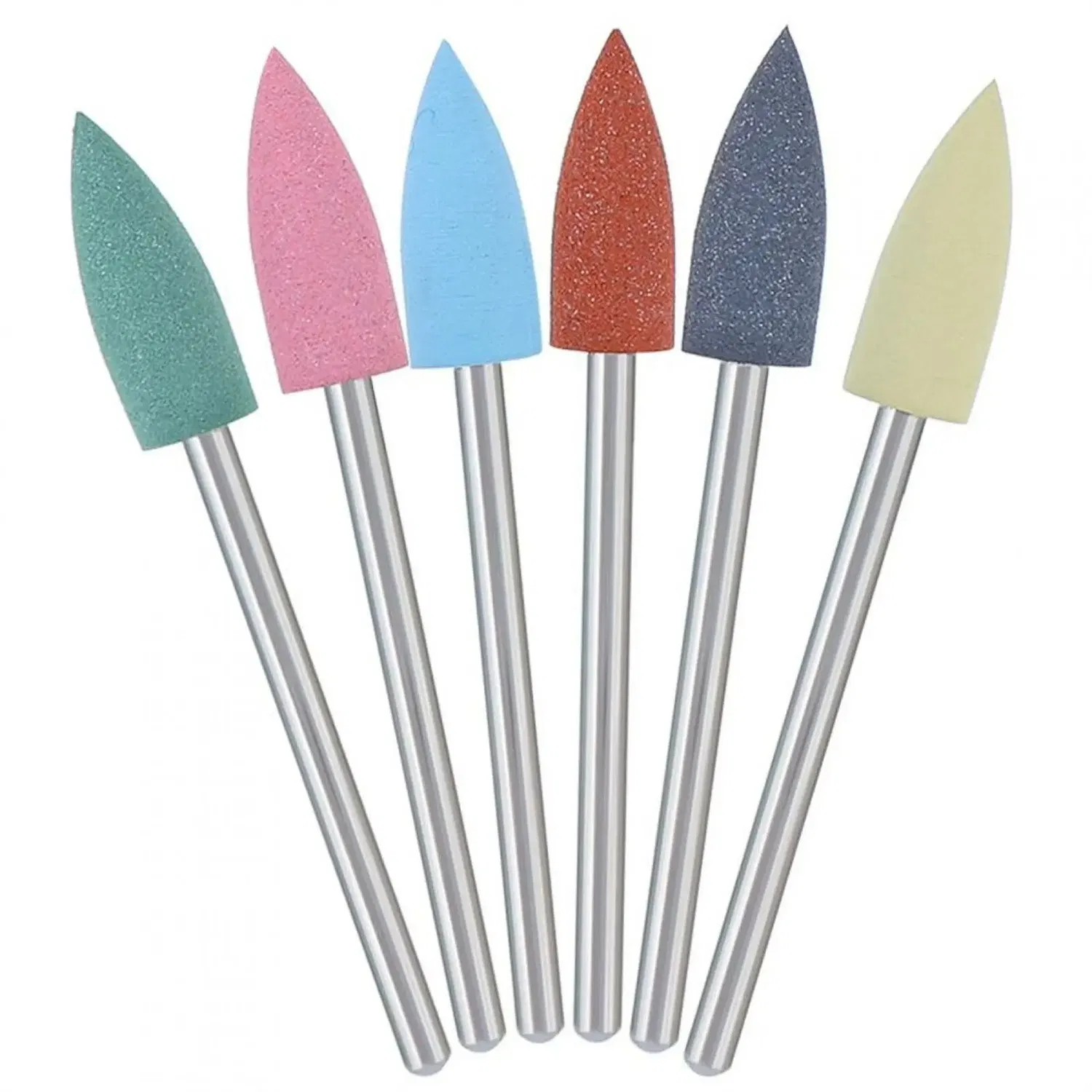 Silicone Nail Drill Bit Smooth Polishing Professional E File Nail Drill Bit Set Manicure Pedicure Tools