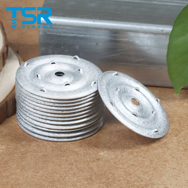 60mm/70mm/80mm Galvalume Steel Round Barbed Plate for Tpo/PVC Waterproofing Membrane