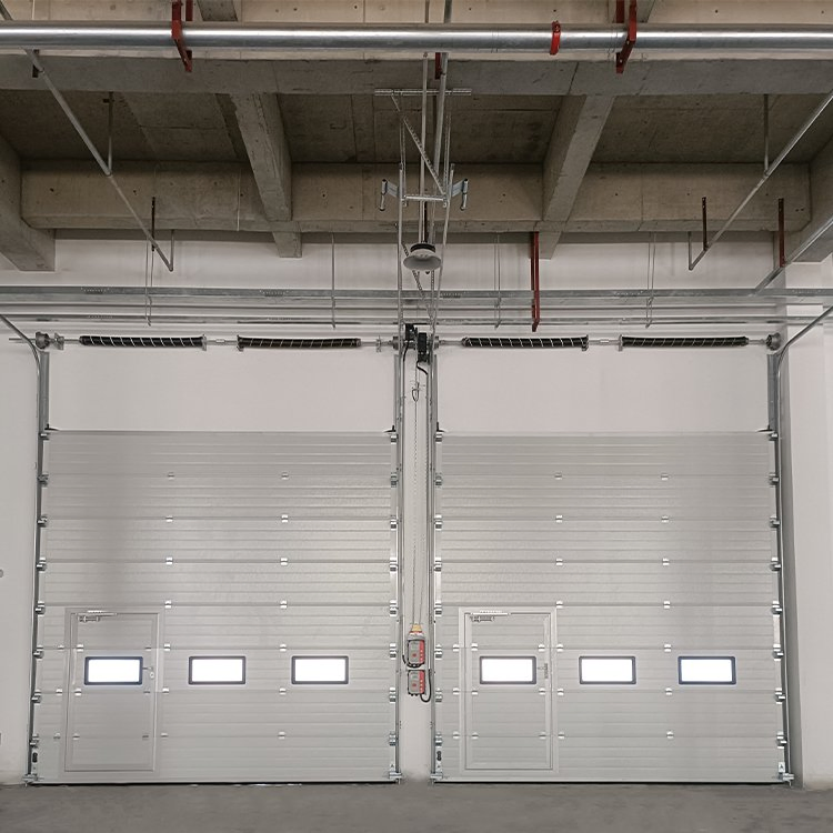 Customizable Panels Sectional Garage Doors with Windows for Aesthetic Appeal