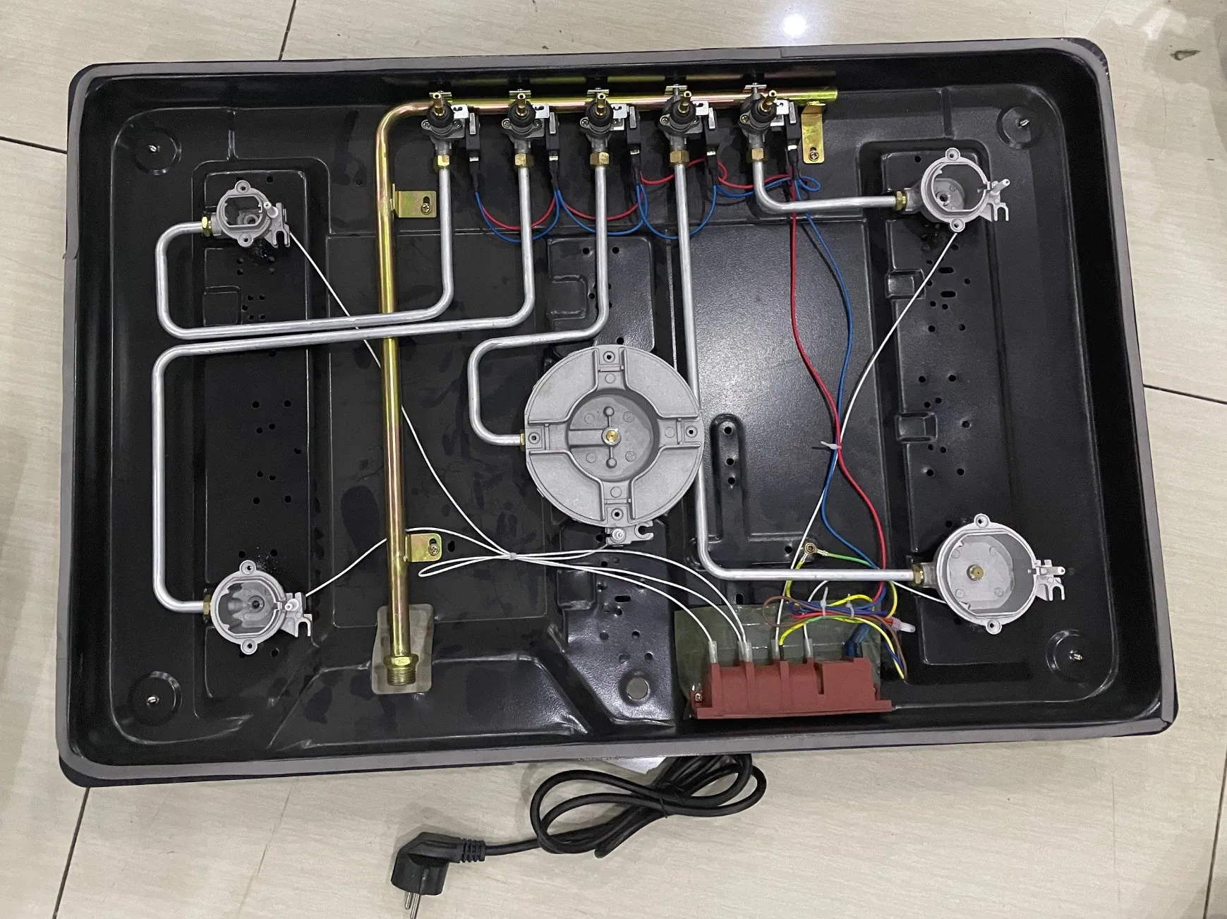 European Type 5-Burner Built-in Stainless Steel Gas Cooktop