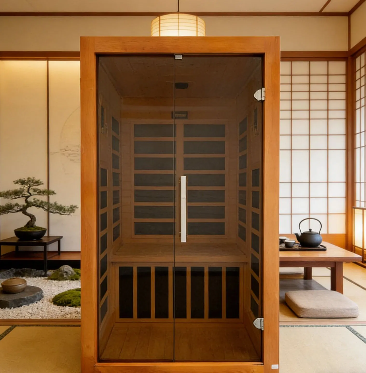 Инфракрасная сауна для двоих EV-004p из канадской тсуги