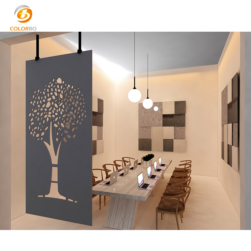 High Quality E0 Carton Partition Customized PET Panel Movable Room Furniture Screen