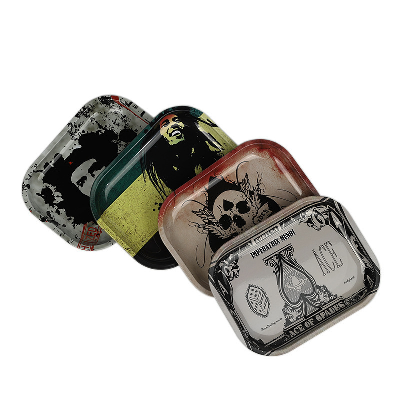 420 High Creative Pattern Metal Colorful T2 Ashtray for Tobacco Rolling Paper