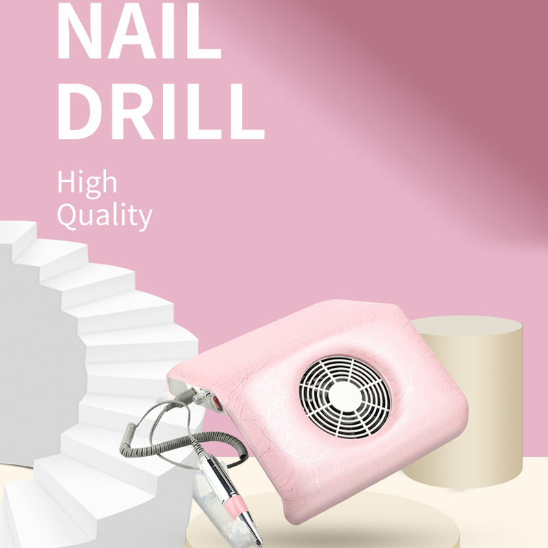 Strong Electric Desk Acrylic Gel Nail Dust Filter Vacuum Extractor Collector for Manicure Salon Table