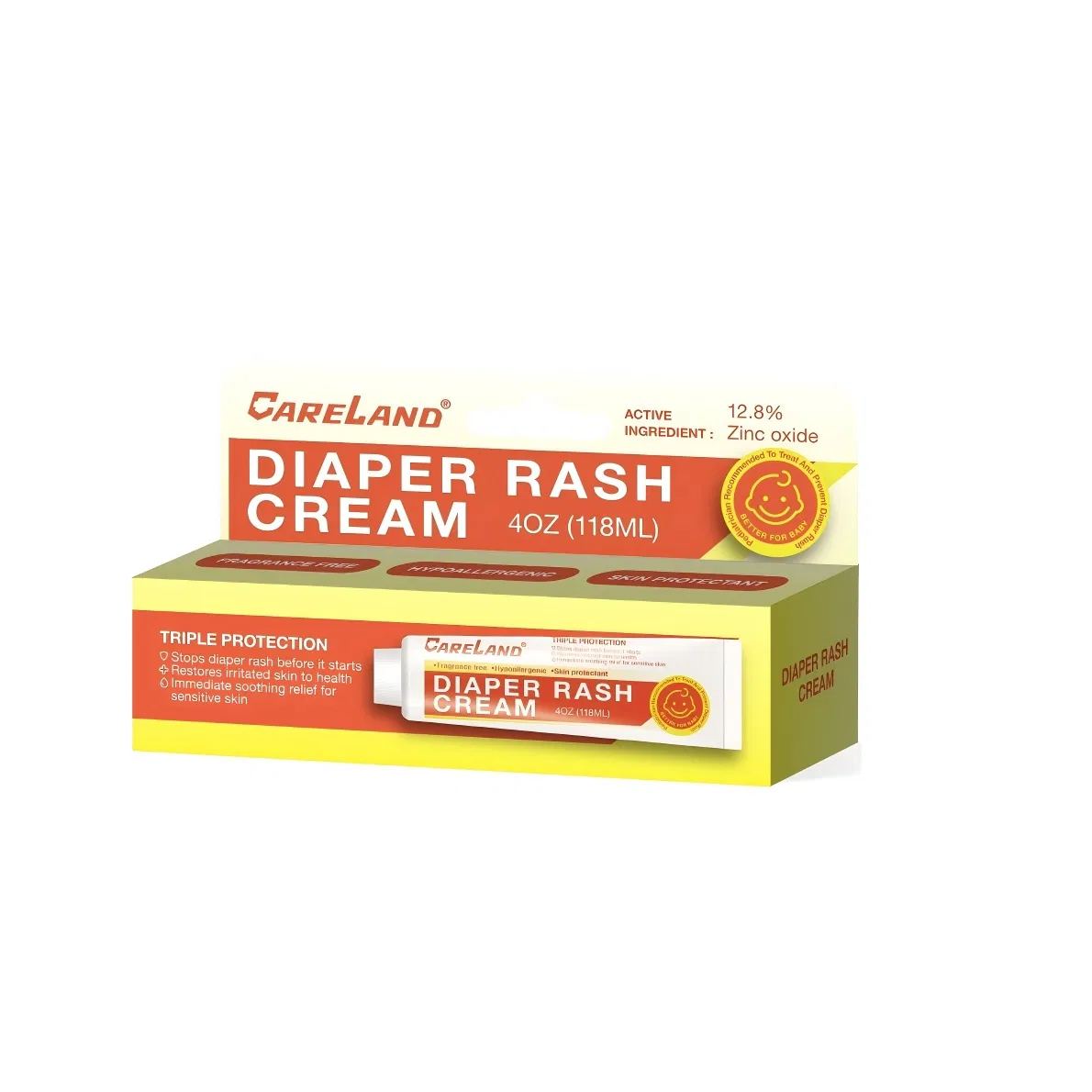 Wholesale 12.8% Zinc Oxide Baby Gentle Moisture Diaper Rash Cream