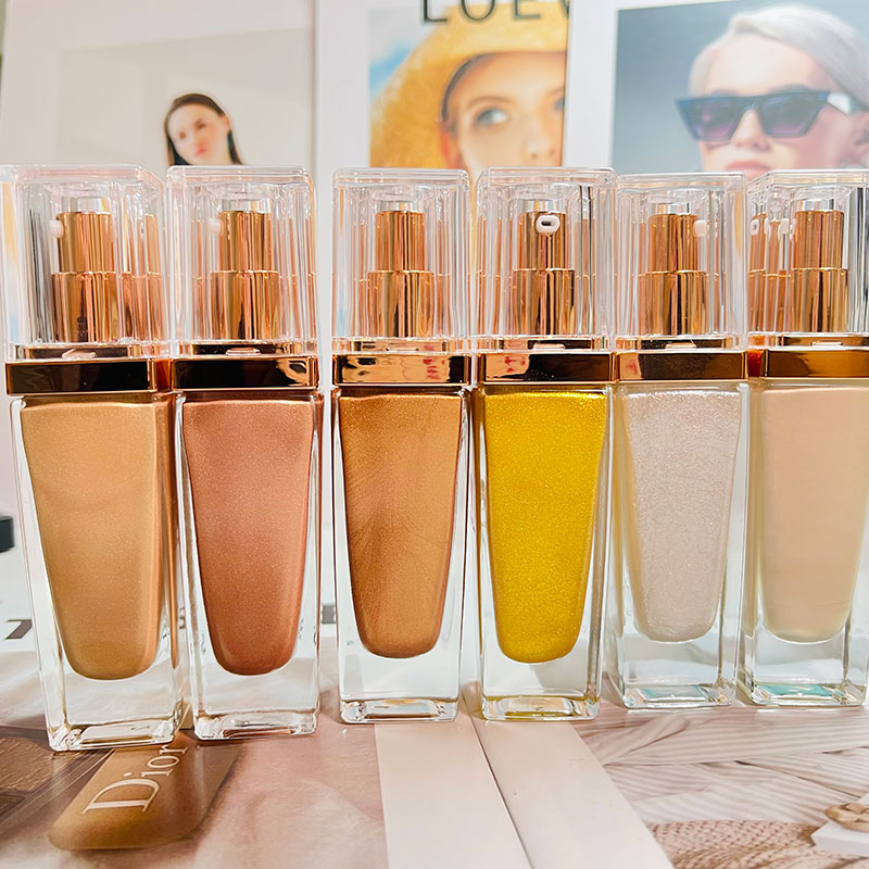 5 Colors Highlighter Colorfast Smooth Shinyface Makeup Custom Factory Price Sweat-Proof Highlighter