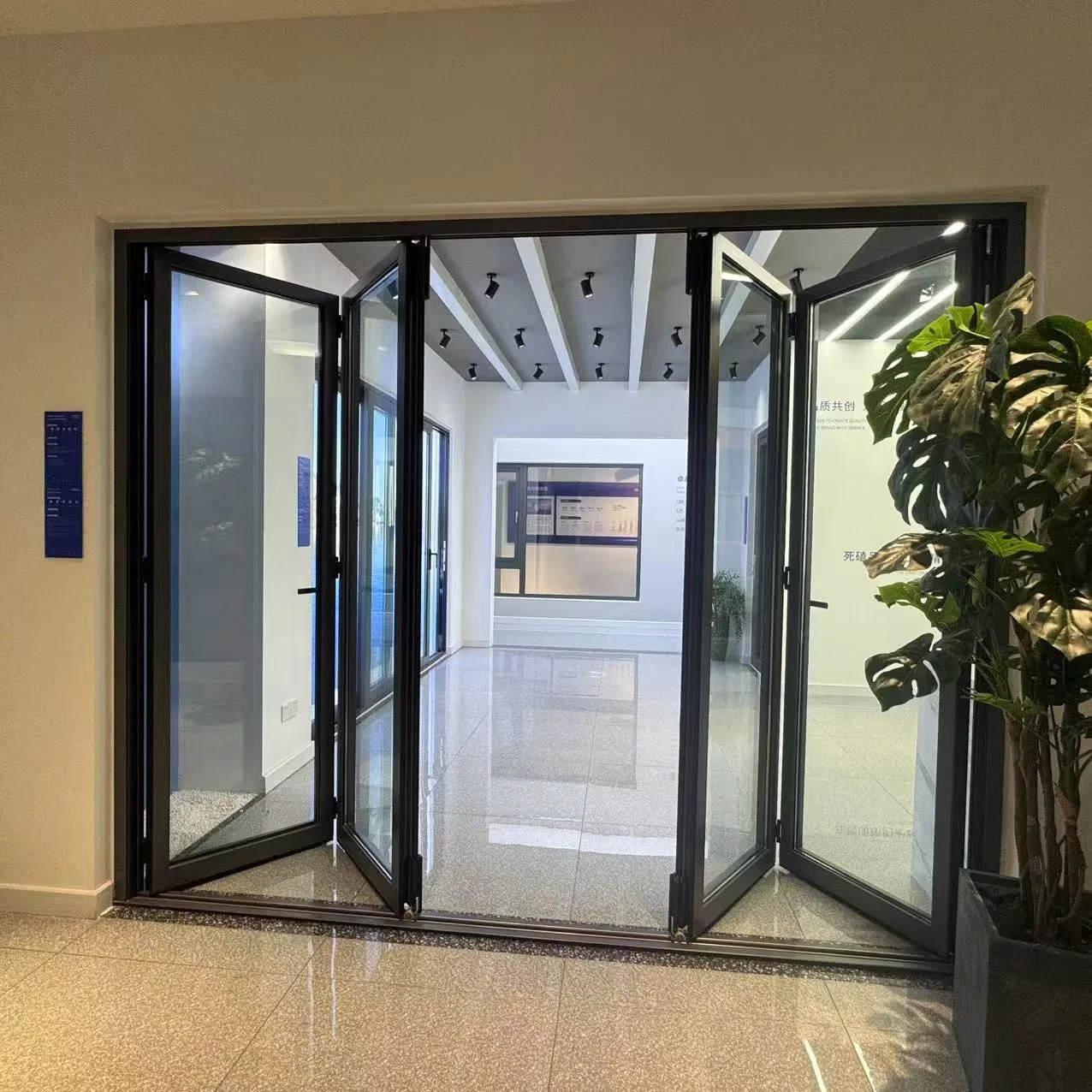 Modern design Security Folding Door As2047 Energy Efficient Aluminum Folding Door for Living Room