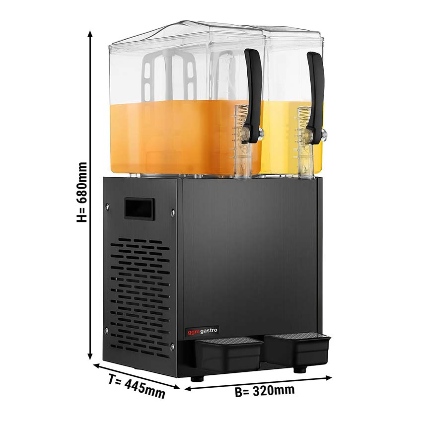 Orange Juice Maker 2 Tank Beverage Machine Cold Drink Dispenser