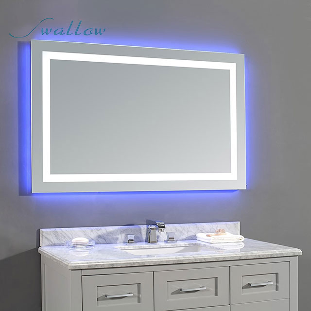 Premier LED Mirrors Rectangle Mirror with Light for Sale, Hotel Bathroom Mirror Supplier