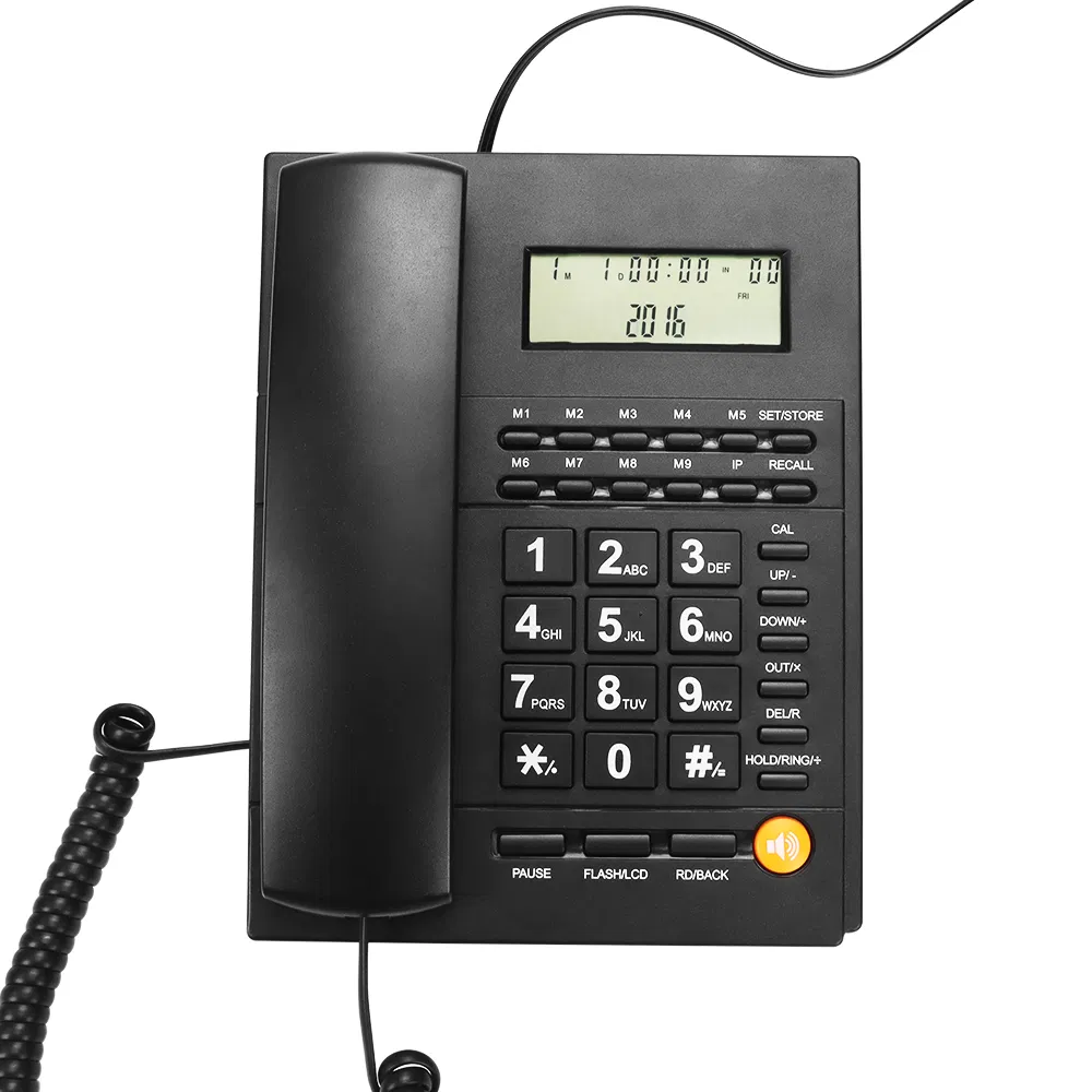 Analog Telephone Corded Landline Phone with Caller ID Office Hotel Home