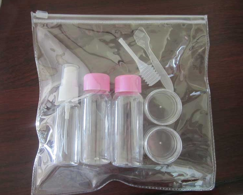 Promotional Gift Cosmetic Use 4PCS Travel Airport Bottle Set