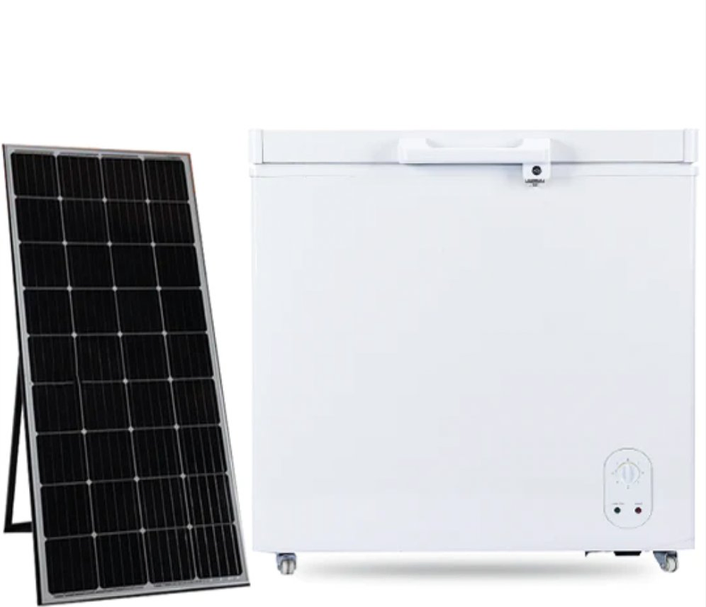 Paygo 258 Liters 110mm Foam DC AC Deep Solar Panel Direct Drive Chest Freezer