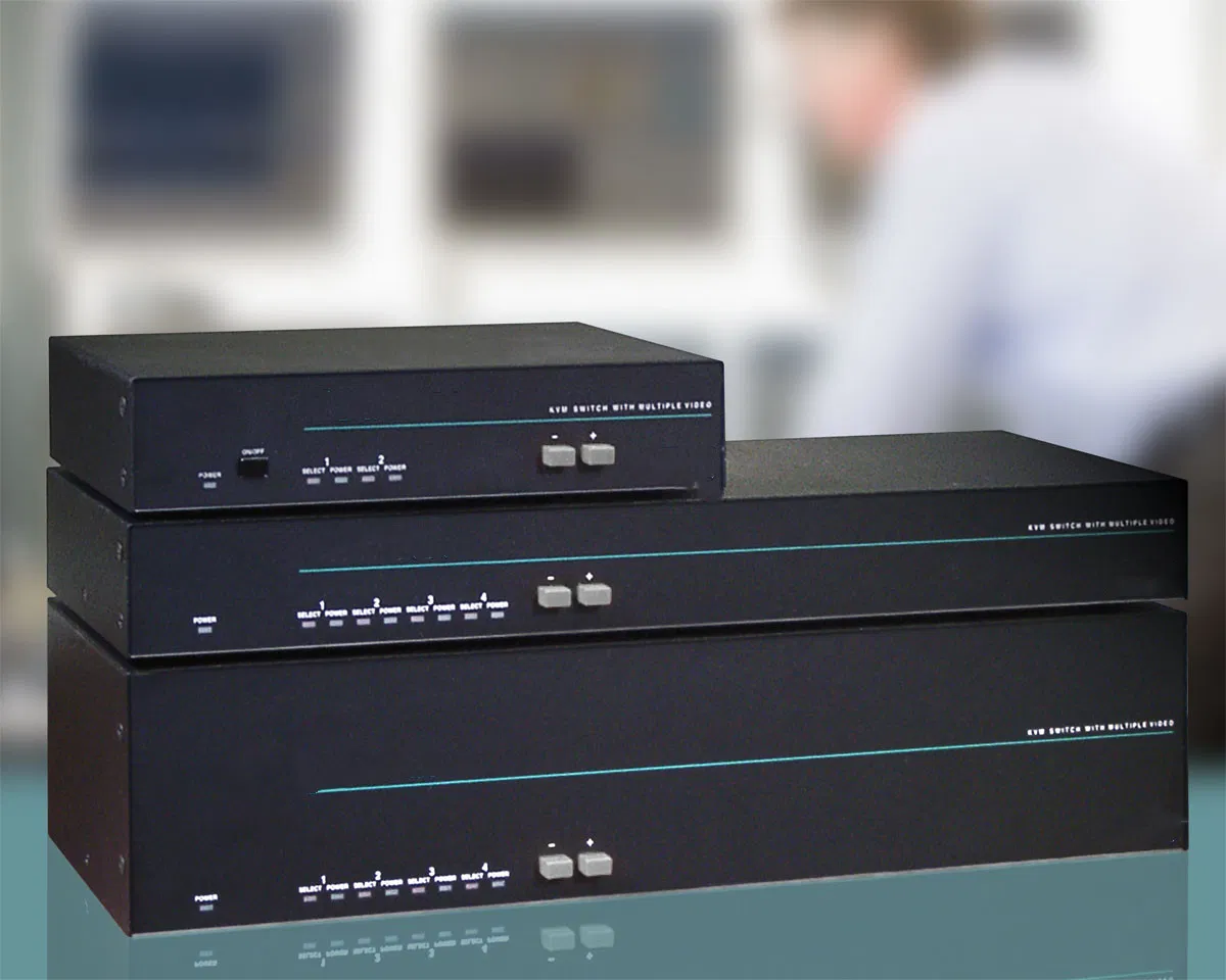 KVM-коммутатор DVI/VGA/USB/Audio на 8 портов