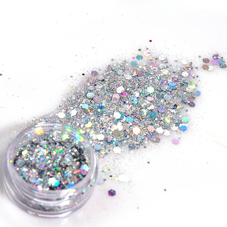 Custom Logo Laser Body Eye Chunky Glitter Eyeshadow Loose Glitter Powder