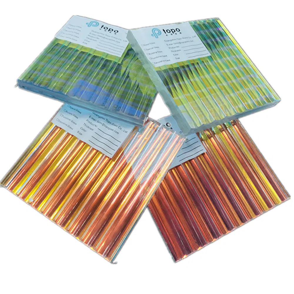 Different Angles Shows Different Colors Laminated PVB Art Glass (LG-TP)