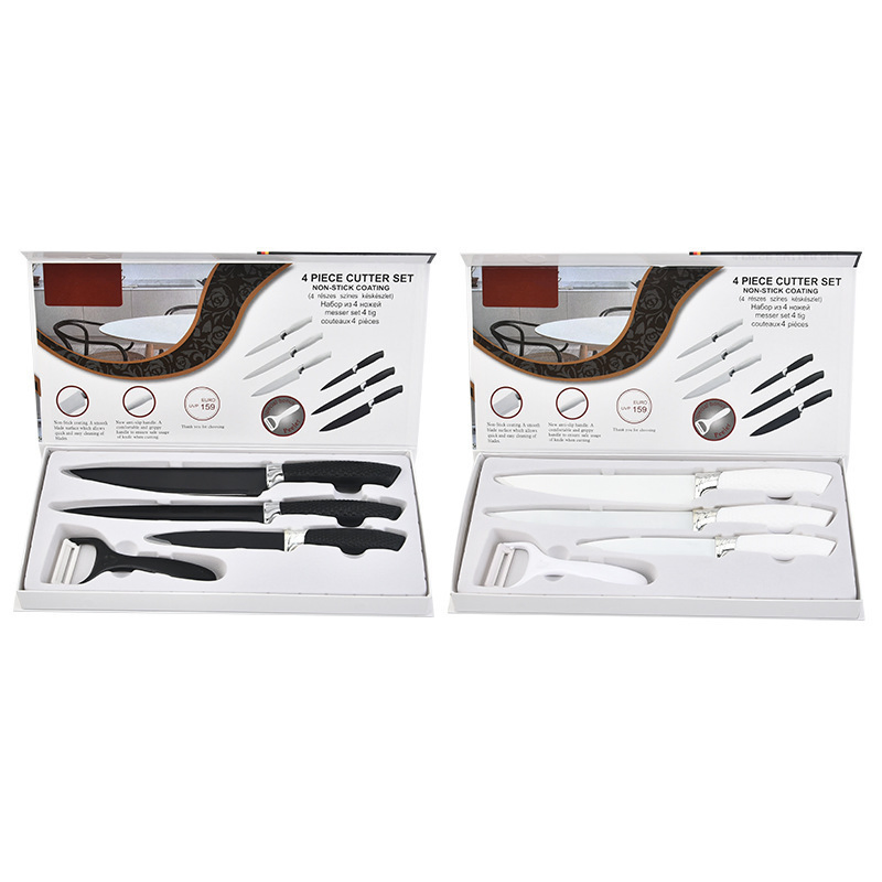 Gift Kitchen Stainless Steel Knife Set with Non-Stick Surface