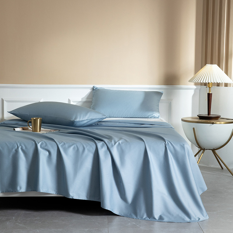 Wholesale Price OEM Luxury Eco Friendly Bamboo Bedding 300tc 100% Cotton Bed Sheet From Nantong Pengyuan Textile