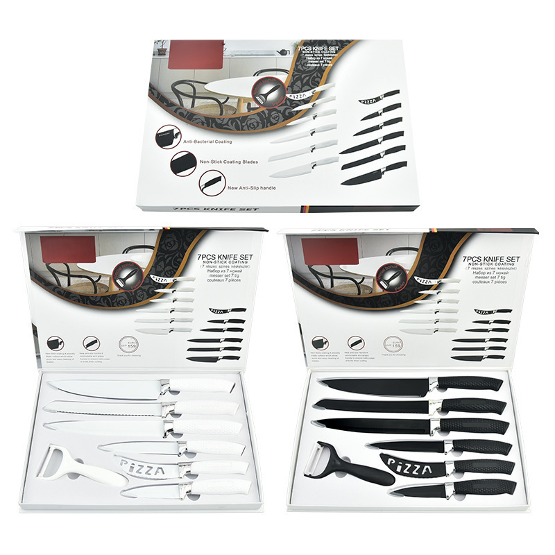 Gift Kitchen Stainless Steel Knife Set with Non-Stick Surface