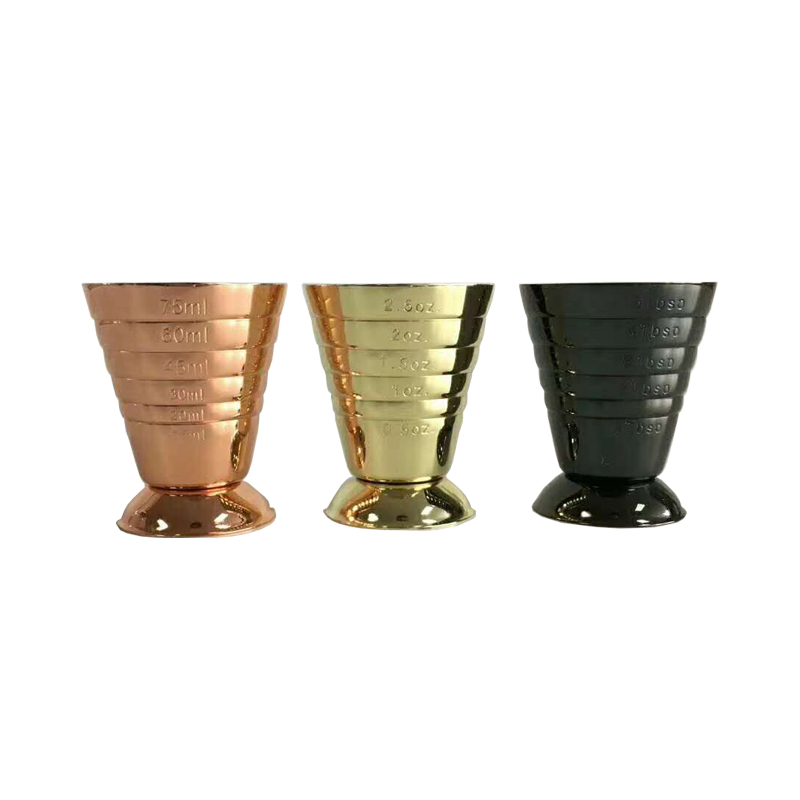 Джиггер барный со шкалой, медное покрытие, 6 унций