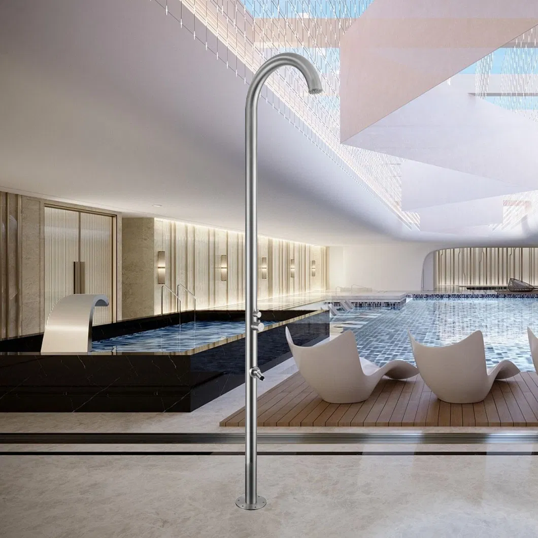 Modern Style Durable Stainless Steel Outdoor Shower for Swimming Pool